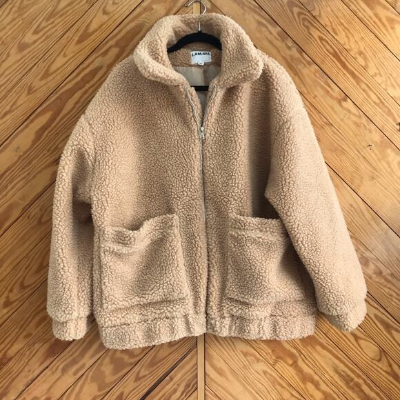 I.AM.GIA Teddy Pixie Coat Caramel - Picture 5 of 10